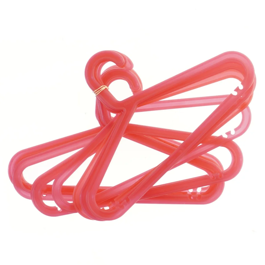 Pink plastikbøjler til børnetøj, 11 stk fra IKEA (34,5x21,5 cm)