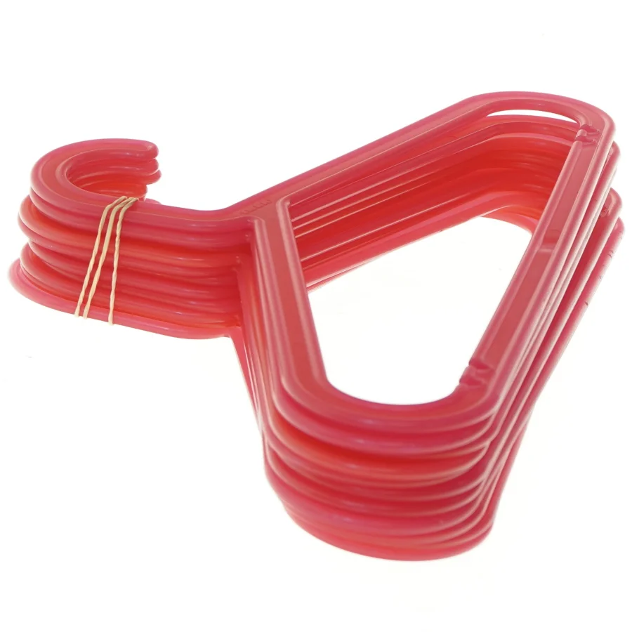 Pink plastikbøjler til børnetøj, 11 stk fra IKEA (34,5x21,5 cm)