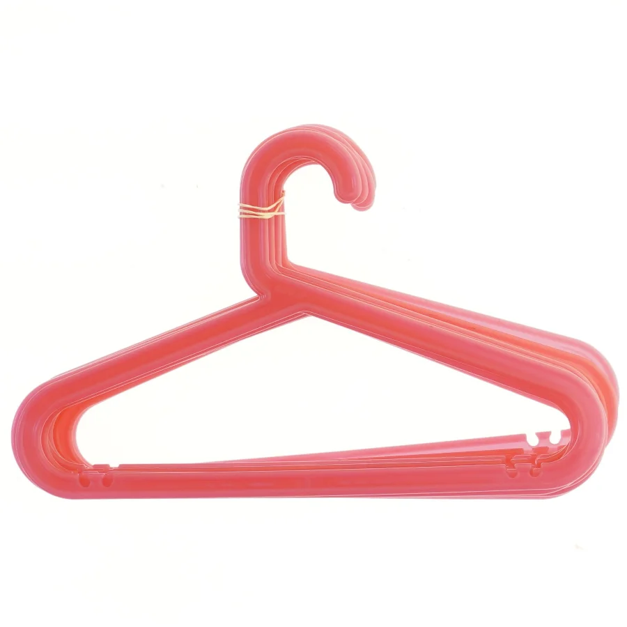 Pink plastikbøjler til børnetøj, 11 stk fra IKEA (34,5x21,5 cm)