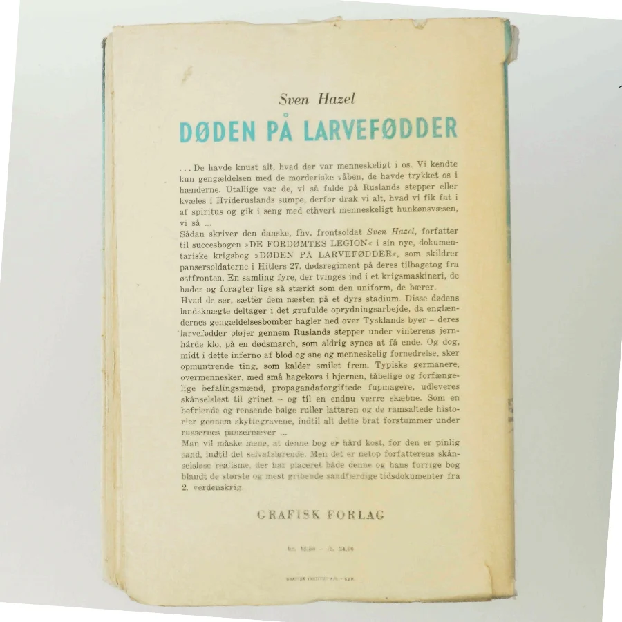 Døden på Larvefødder af Sven Hazel fra Grafisk Forlag
