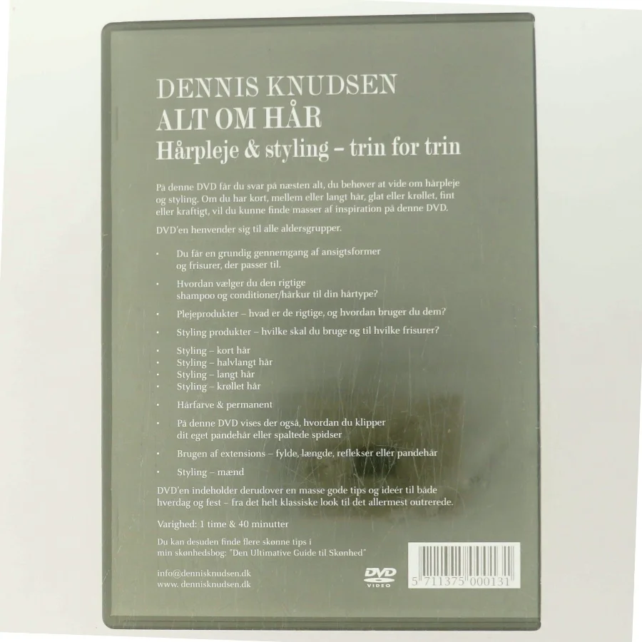 Dennis Knudsen: Alt om hår (DVD)