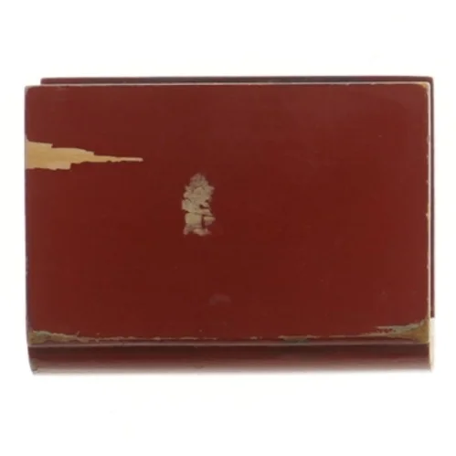 Retro serviet-holder i smuk udskåret træ (str. 10,5x7,5x4,5 cm)