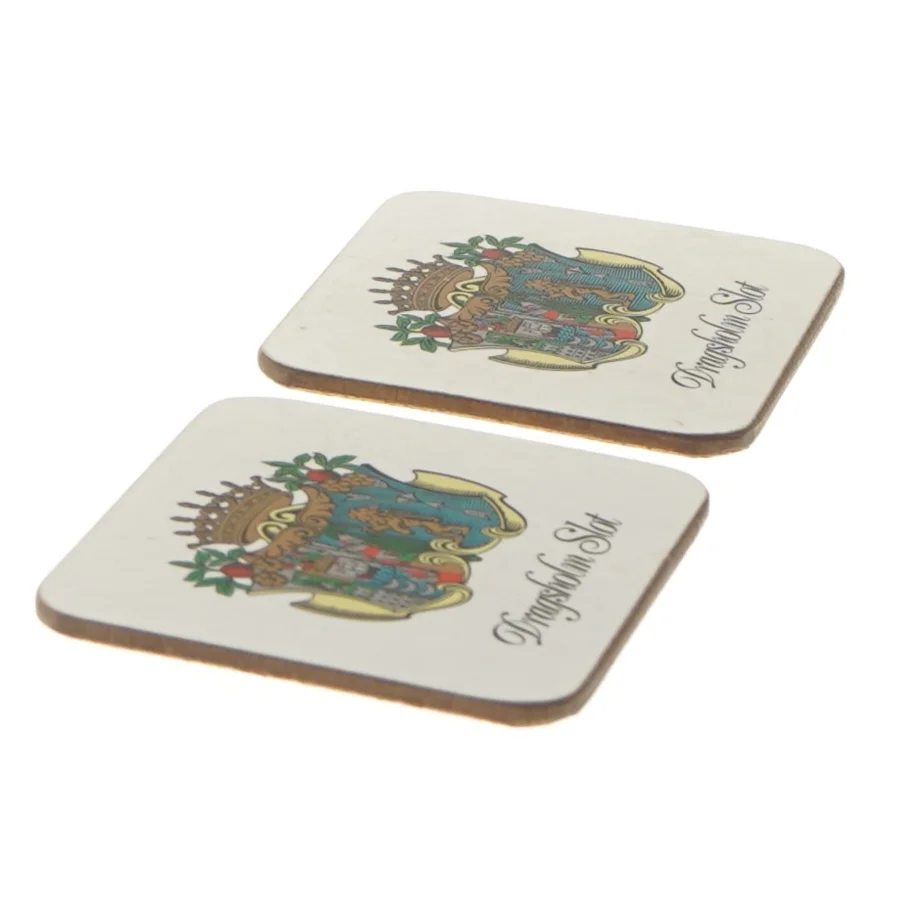 Dragsholm Slot bordskånere, 2 stk (11x9 cm)