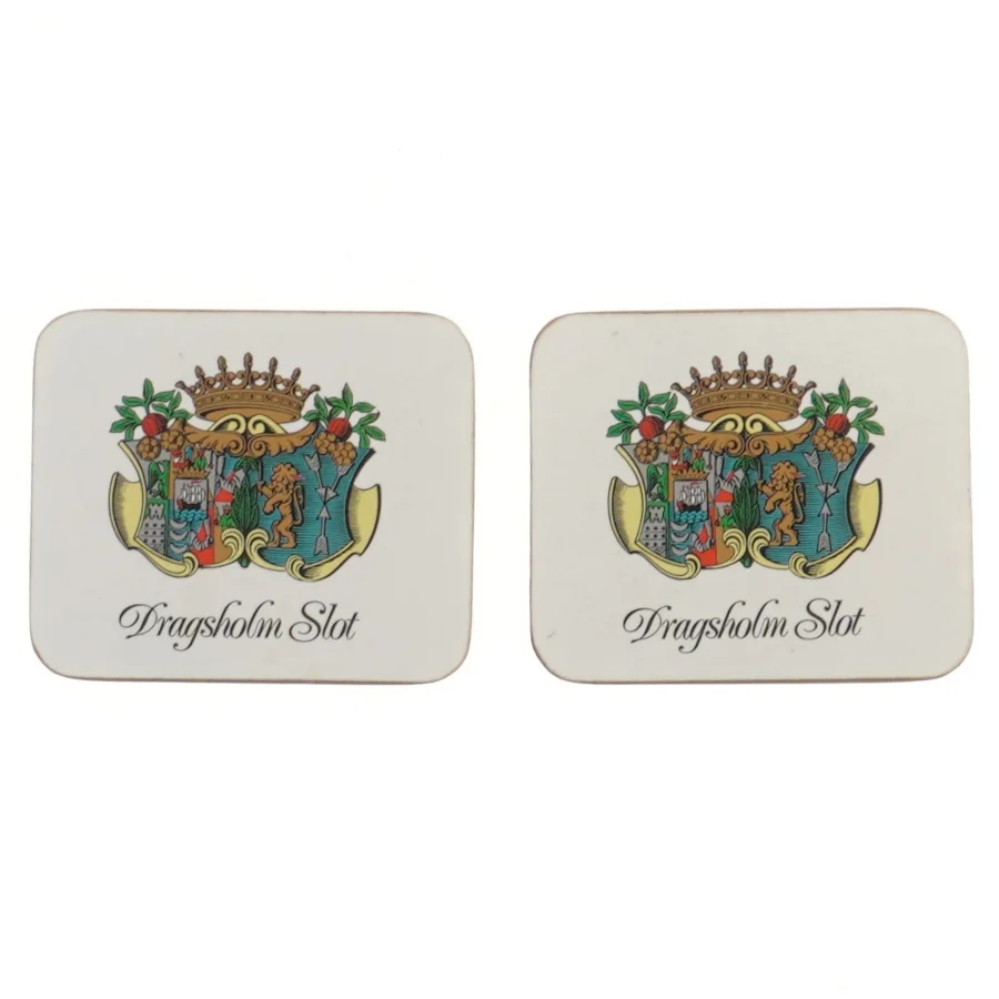 Dragsholm Slot bordskånere, 2 stk (11x9 cm)