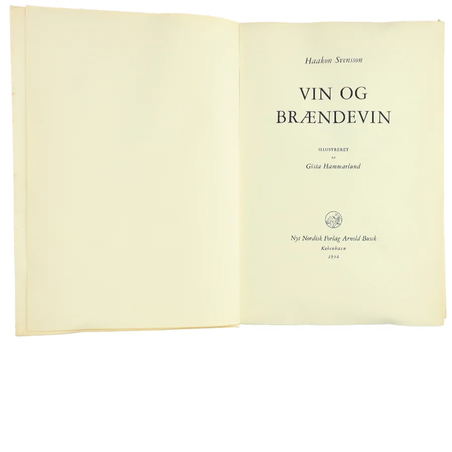 Vin og brændevin, bog