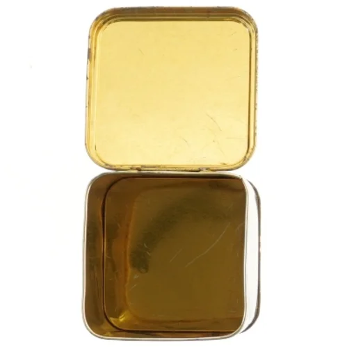 Orientalsk thedåse i sort (str. 11x9 cm)