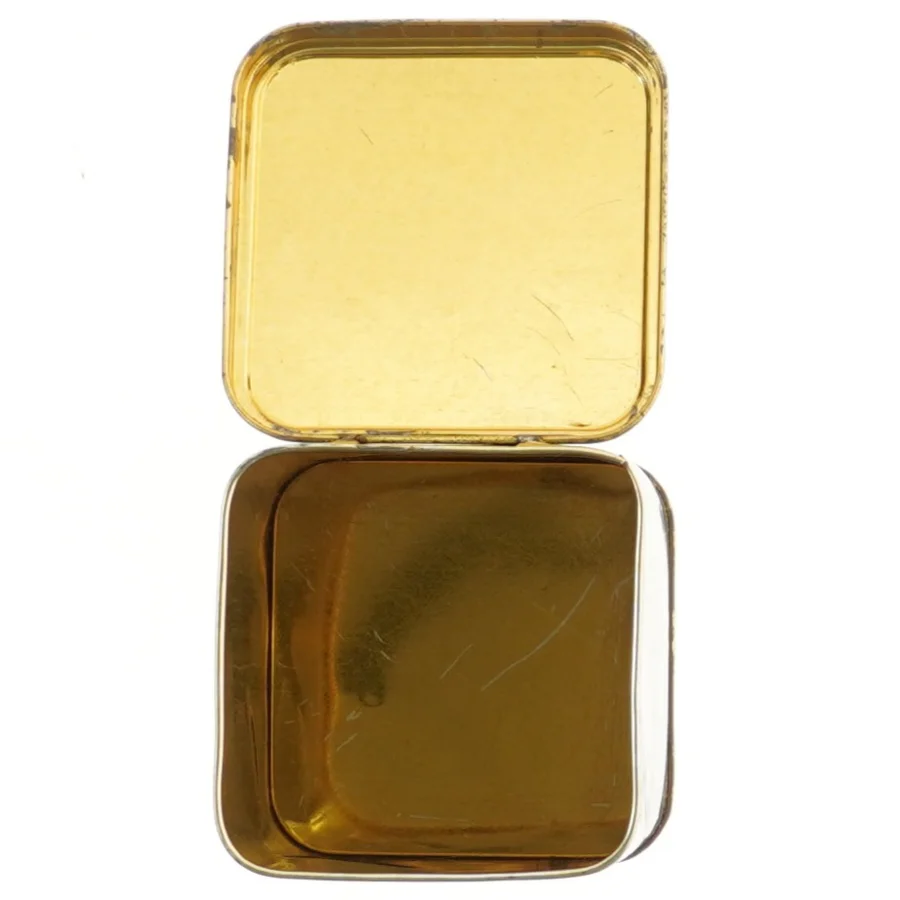 Orientalsk thedåse i sort (str. 11x9 cm)