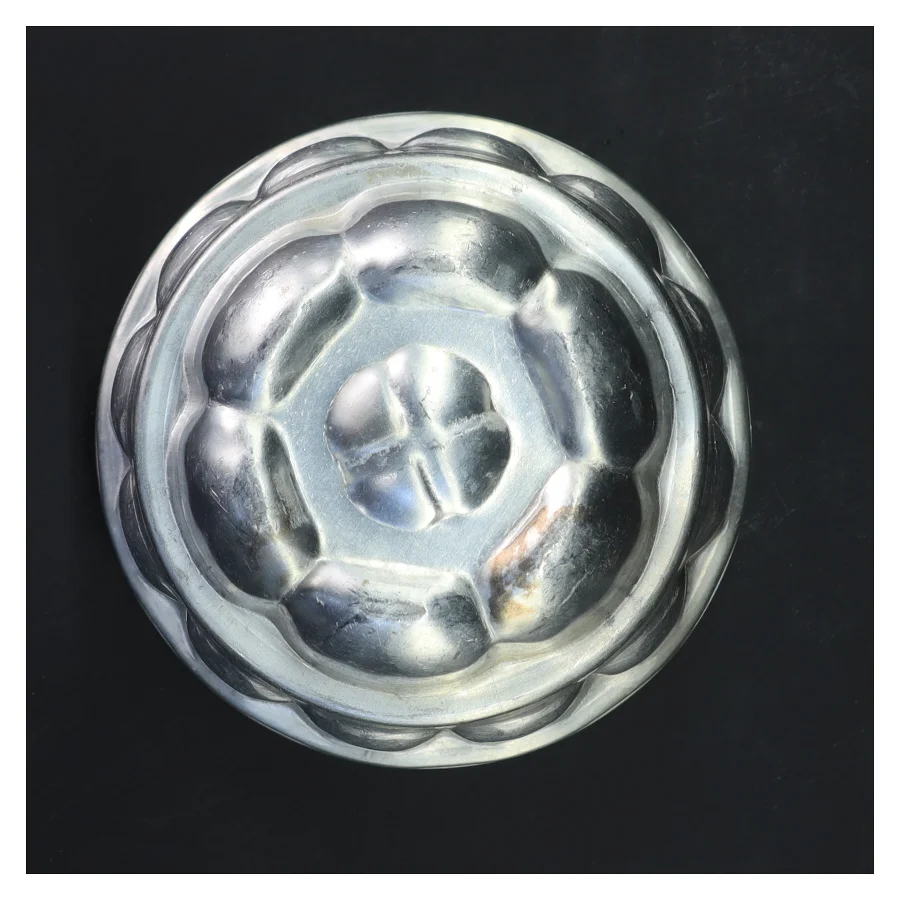 Vintage is / buddingform i aluminium (str. Ø 14,5 cm længde 15 cm)