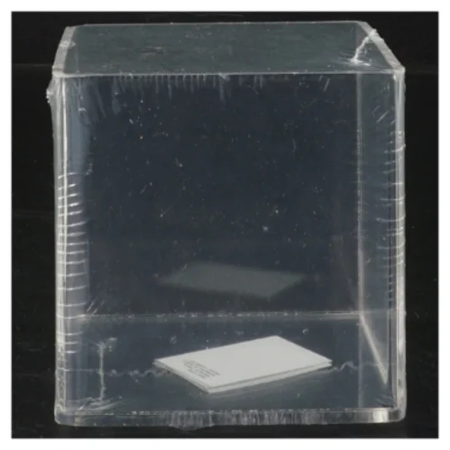 Lille klar opbevaringsboks fra Jysk (str. 9x9x9 cm)