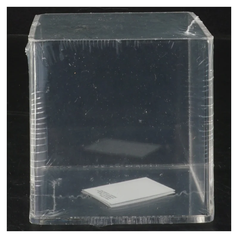 Lille klar opbevaringsboks fra Jysk (str. 9x9x9 cm)