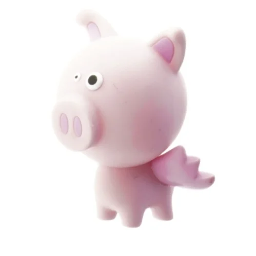 Lille flyvende gris figur (str. 9 cm)