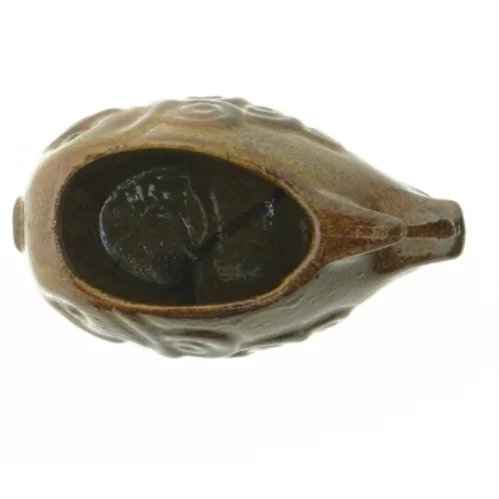 Keramik fisk vase / skulptur  (str. 14x7,5 cm)