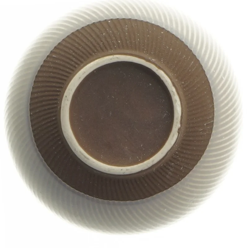 Lille ribbet skål (str. Ø 10 cm længde 7 cm)