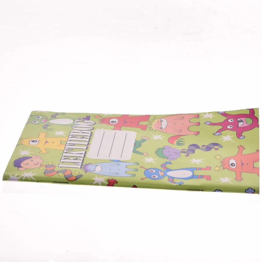 Lektiehæfte med sjove figurer