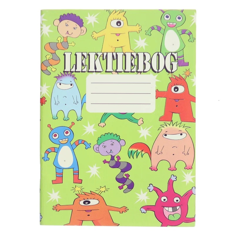 Lektiehæfte med sjove figurer