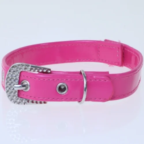 Pink bamse hundehalsbånd (str. 29 cm)