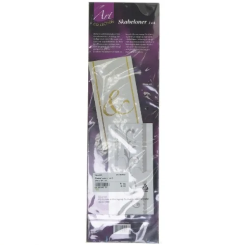 Dekorative blomster skabeloner /stencilsæt