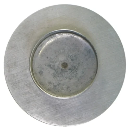 Fyrfads lysestage i børstet stål fra Rosendahl (str. Ø 5 cm længde 5 cm)