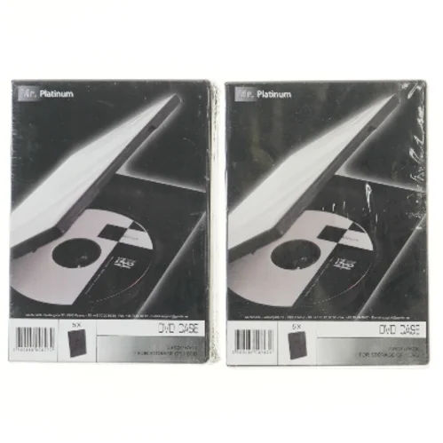 DVD opbevaringsæsker fra Mr. Platinum (str. 19x13,5 cm)