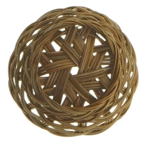 Flettet kurv (str. Ø. 6 cm. længde. 4,5 cm)