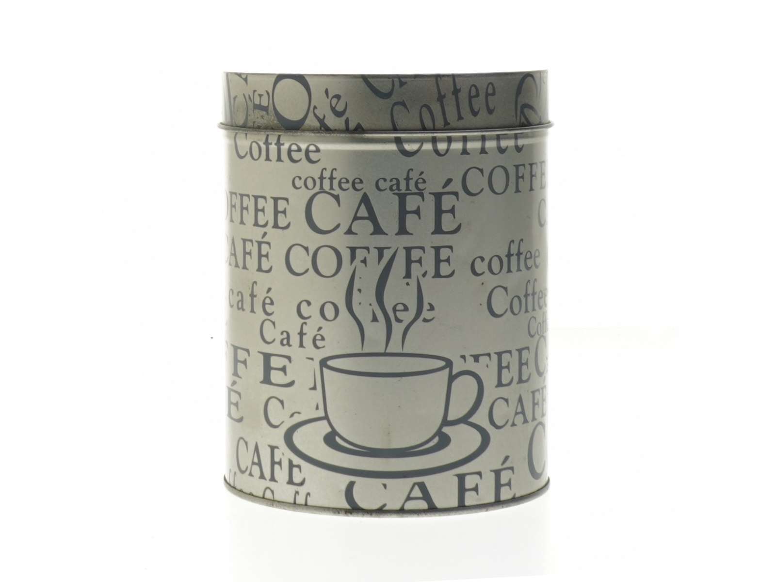 Rund kaffedåse (str. Ø elve cm. længde. 14 cm)