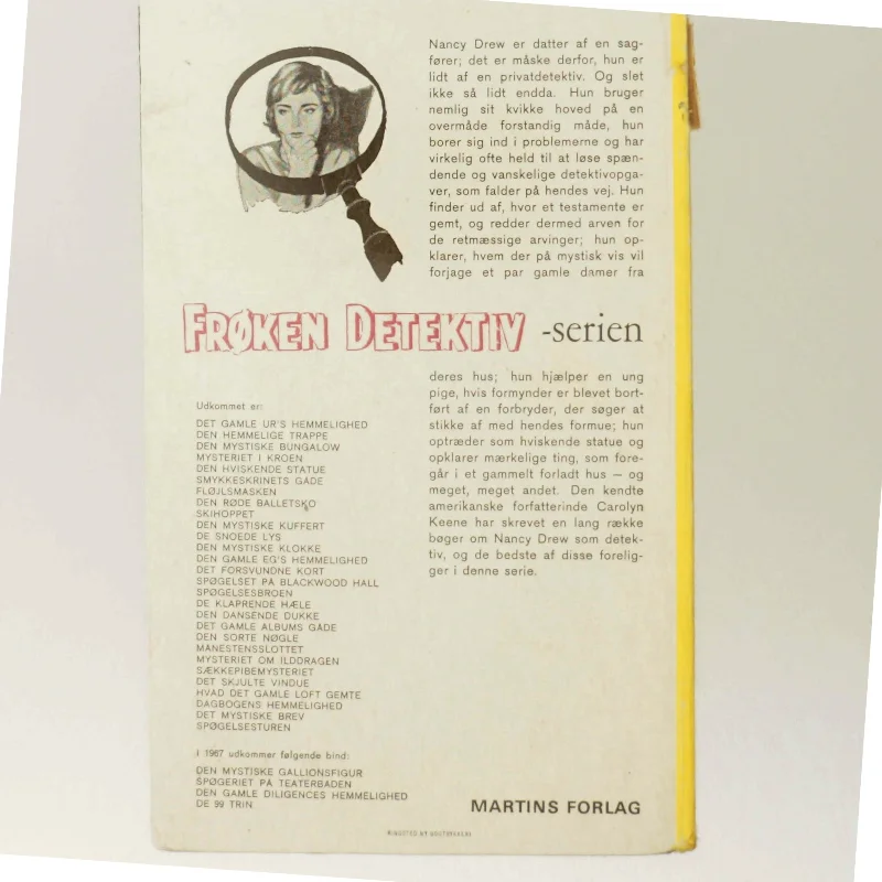 Frøken Detektiv bog fra Martins Forlag