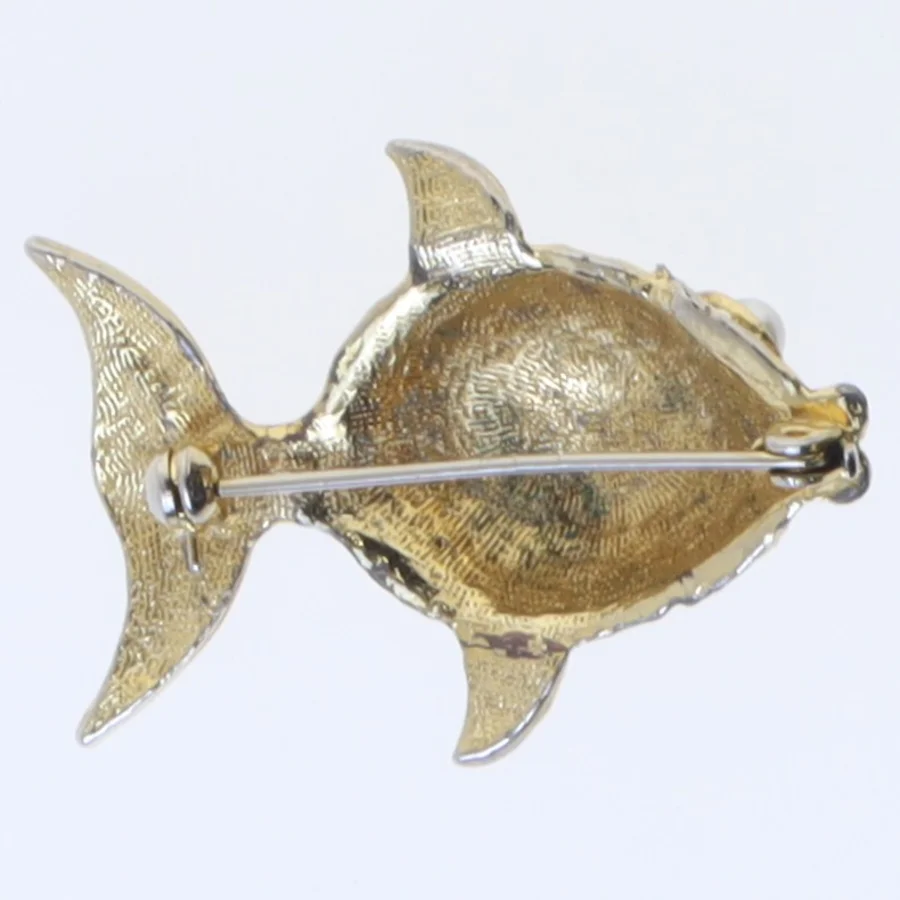 Fiskeformet broche (str. 5 cm)