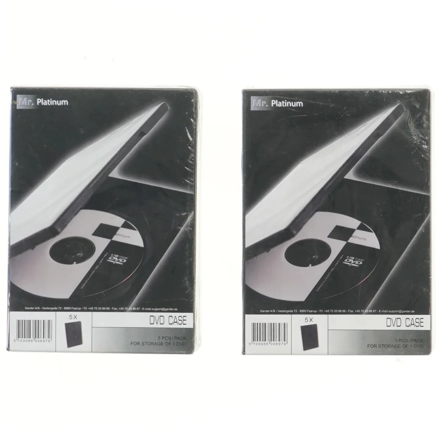DVD-etui 10 stk fra Platinum (str. 19x13 cm)