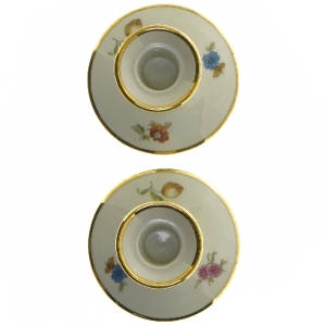 Porcelæns lysestager sæt fra KPM (str. 7,5 cm)