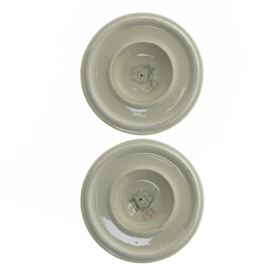 Porcelæns lysestager sæt fra KPM (str. 7,5 cm)