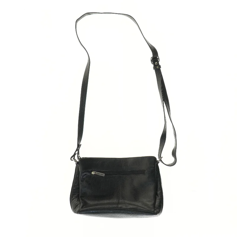 Læder skuldertaske fra The Monte (str. 18x9x27 cm)