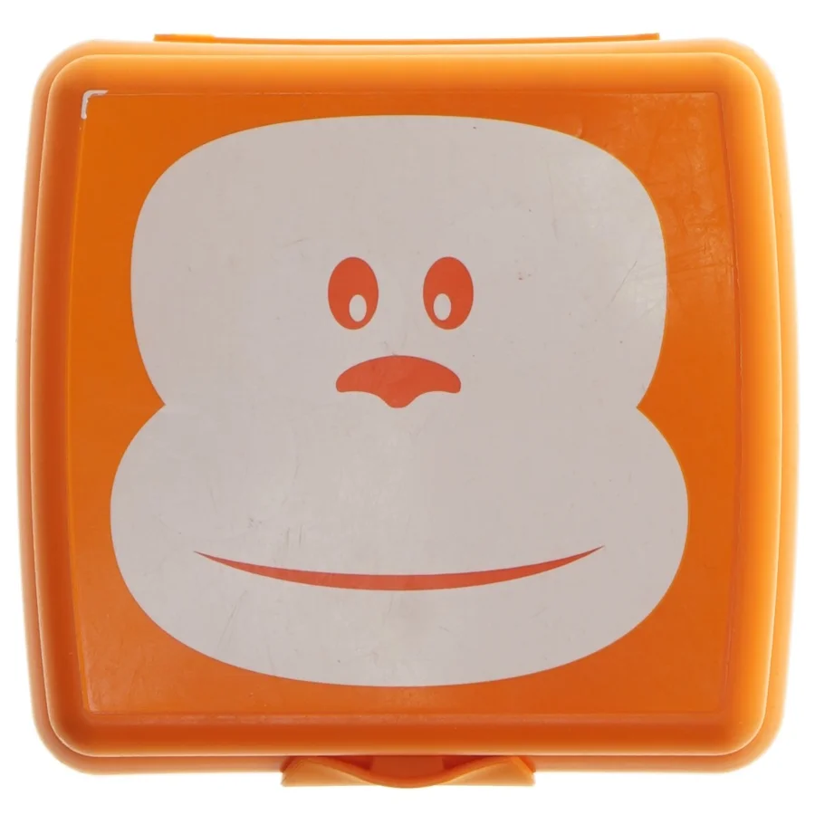 Madkasse med abe motiv fra Tupperware (str. 14x14 cm)