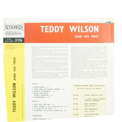 Teddy Wilson And His Trio Vinyl LP (str. 30 cm)