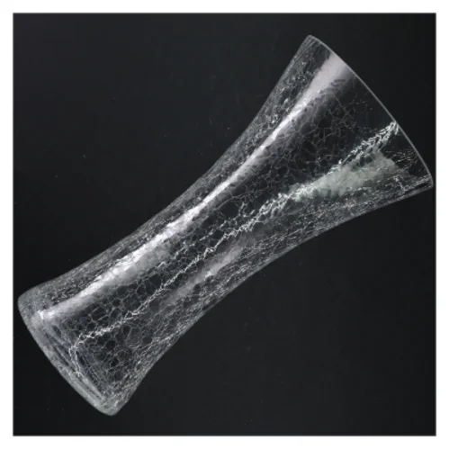 Krakeleret glasvase (str. 30 x 15 cm)