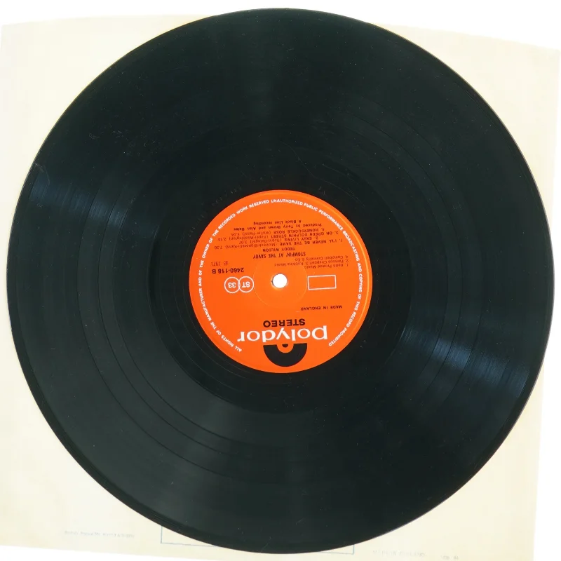 Teddy Wilson - Stomping at the Savoy LP fra Polydor Records (str. 30 cm)