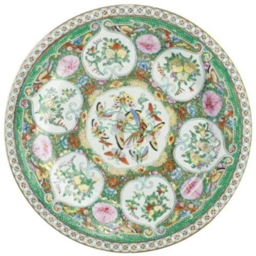 Dekorativt kinesisk porcelænstallerken