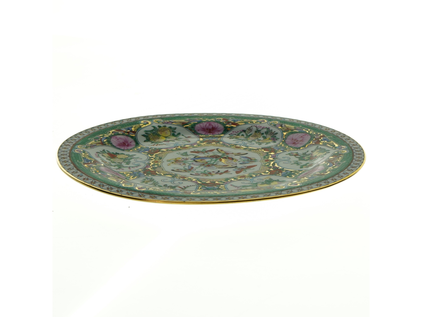 Dekorativt kinesisk porcelænstallerken