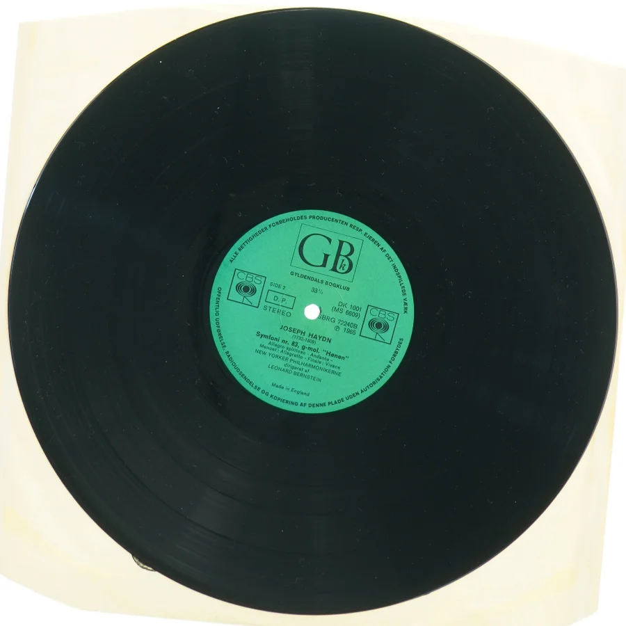 Haydn symfonier vinylplade fra CBS Records (str. 30 cm)