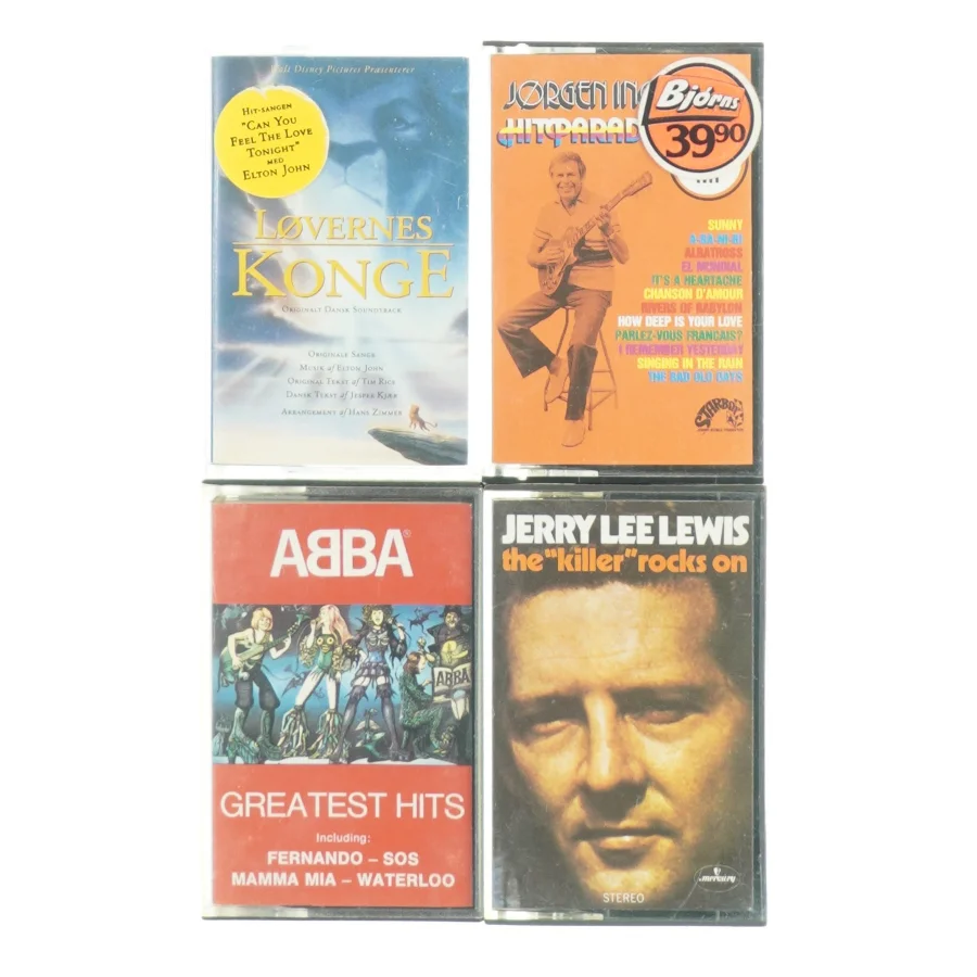 Musikkassetter samling (str. 11 x 7 cm)