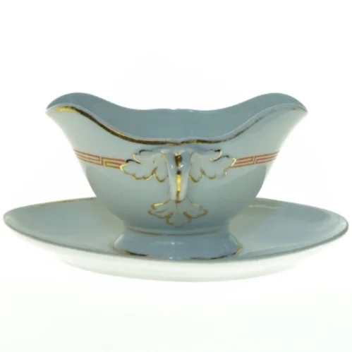 Sauceskål med underskål (str. 25 x 15 x 12 cm)