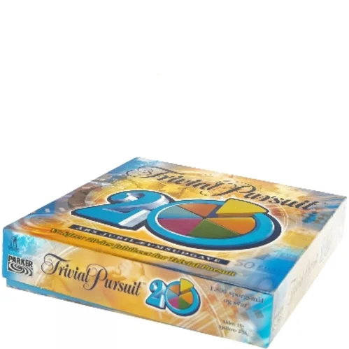 Trivial Pursuit 20-års Jubilæumsudgave fra Parker (str. 27x27 cm)