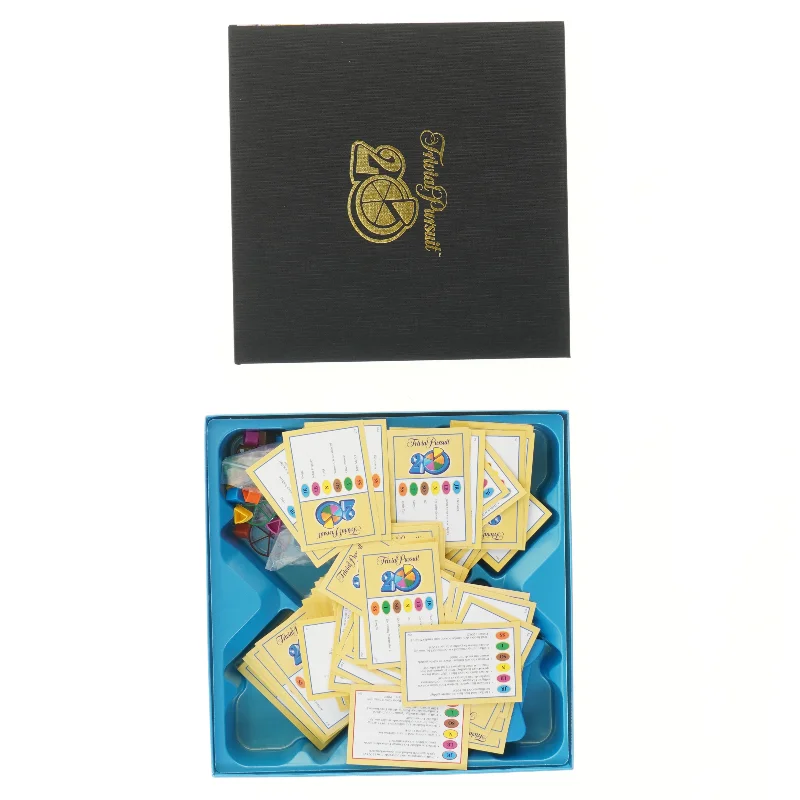 Trivial Pursuit 20-års Jubilæumsudgave fra Parker (str. 27x27 cm)
