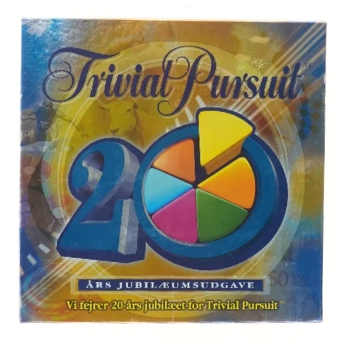 Trivial Pursuit 20-års Jubilæumsudgave fra Parker (str. 27x27 cm)