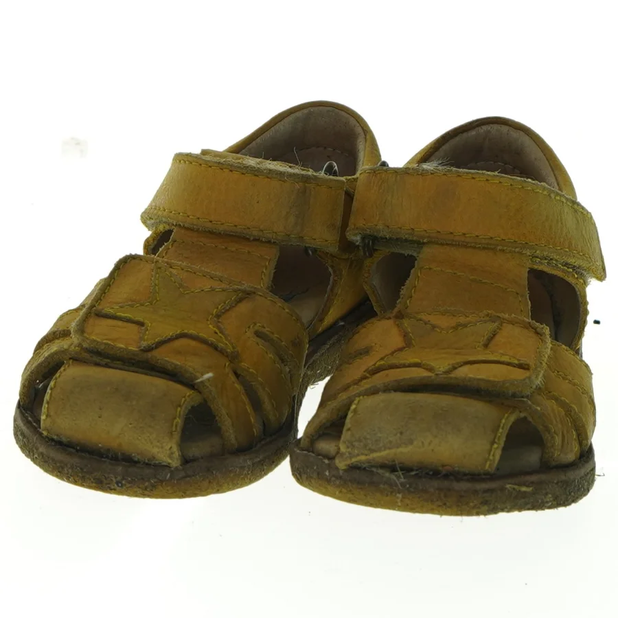 Rap rap khaki gule børnesandaler (str. 26)