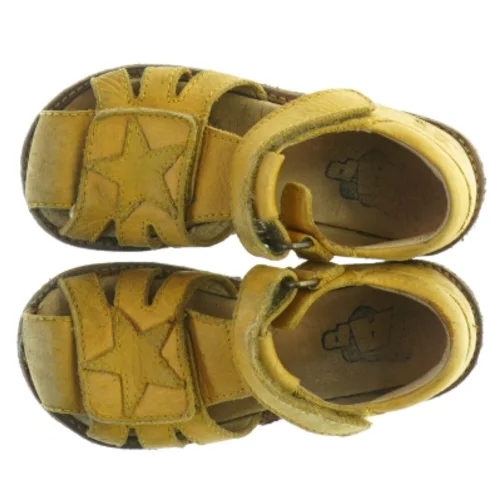 Rap rap khaki gule børnesandaler (str. 26)