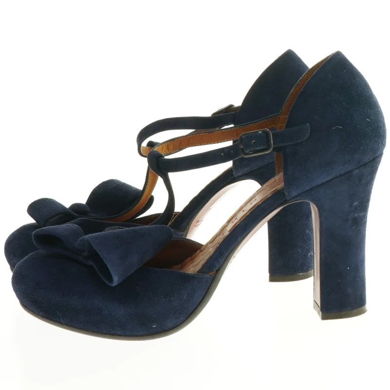 Chie Mihara pumps Ruskind marineblå (str. 38)