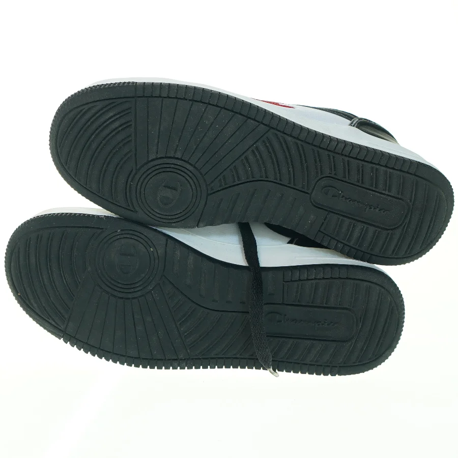 Champion sneakers i sort, hvid og rød (str. 42)