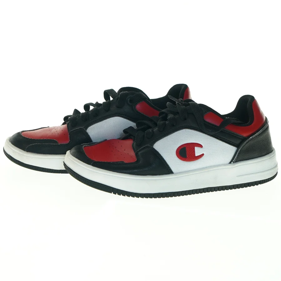 Champion sneakers i sort, hvid og rød (str. 42)