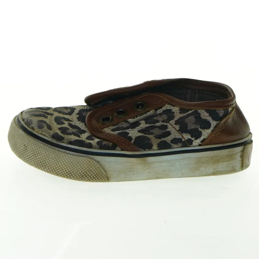 Leopardmønstrede slip-on sneakers fra Vans (str. 22)