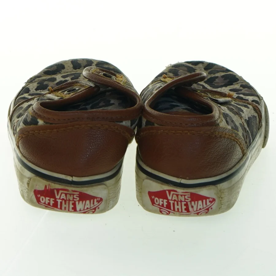 Leopardmønstrede slip-on sneakers fra Vans (str. 22)
